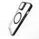 Чохол Fibra Window Leaf MagSafe для iPhone 13/14 clear/black