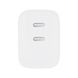Сетевое зарядное устройство Gelius Dos GP-HC062 40W 2Type-C white