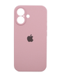 Силіконовий чохол Full Cover для iPhone 16 Plus light pink Full Camera