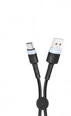 USB кабель XO NB117 Type-C 2.1A 0.25m black