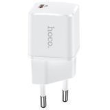 Мережевий зарядний пристрій Hoco N10 PD20W/3A white