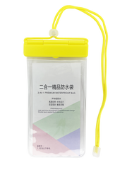Чехол водонепроницаемый WATERPROOF bag 2in1 yellow