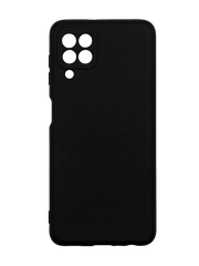 Силиконовый чехол SMTT для Samsung A22 black Full Camera с микрофиброй
