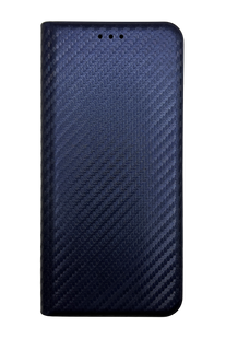 Чехол книжка Flip Cover "Carbon" для Xiaomi Redmi Note 14 Pro 4G dark blue