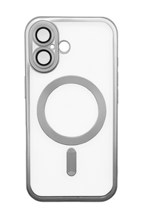 Чохол Metal Matte with MagSafe для iPhone 16 white Full Camera