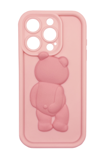 Накладка Bear для iPhone 15 Pro pink Full Camera
