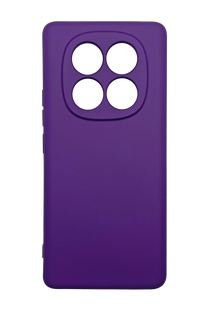 Силіконовий чохол SMTT для Xiaomi Redmi Note 14 Pro 4G violet Full Camera з мікрофіброю