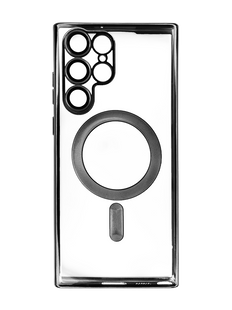 Чехол Fibra Chrome Magsafe для Samsung S22 Ultra black Full Camera