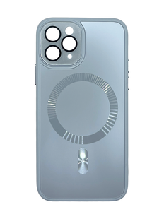 Чохол TPU+Glass Sapphire Midnight with MagSafe для iPhone 11 Pro blue