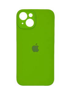 Силіконовий чохол Full Cover для iPhone 14 Plus lime green Full Camera