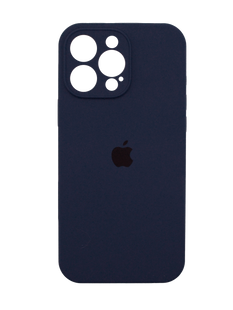 Силіконовий чохол Full Cover для iPhone 16 Pro Max dark blue Full Camera