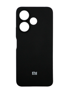 Силіконовий чохол Full Cover для Xiaomi Redmi 13 4G/Poco M6 black (AAA) без logo