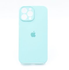 Силіконовий чохол Full Cover для iPhone 13 Pro Max mint gum Full Camera