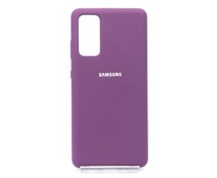 Силиконовый чехол Full Cover для Samsung S20 FE grape