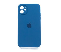 Силіконовий чохол Full Cover Square для iPhone 11 denim blue Camera Protective