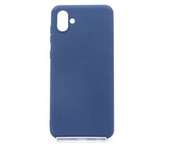 Силиконовый чехол Soft Feel для Samsung A04 blue Candy