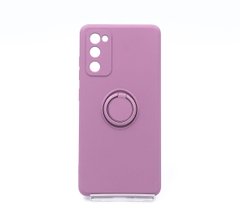 Чохол (TPU) Candy Ring для Samsung S20 FE/S20 lite cherry purple Full Camera