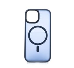 Чохол TPU+PC Metal Buttons with MagSafe Colorful для iPhone 15 Plus blue
