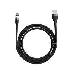 USB кабель Baseus Zinc Magnetic Safe Fast Charging USB to Type-C 5A 1m gray/black CATXC-NG1