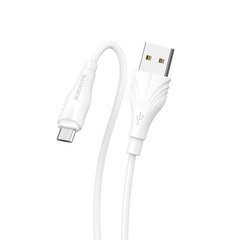 USB кабель Borofone BX18 Optimal micro 2.4A/1m white