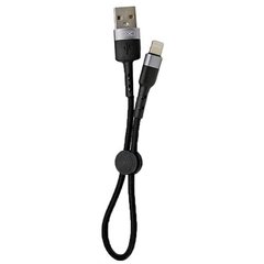 USB кабель XO NB117 Lightning 2.1A 0.25m black