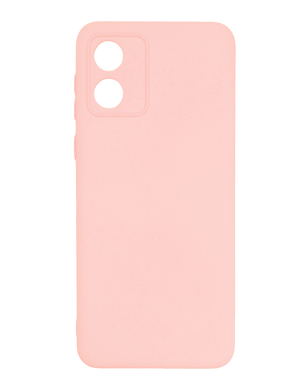 Силиконовый чехол Full Cover для Motorola Moto E13 pink Full Camera без logo