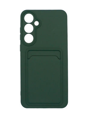 Силиконовый чехол WAVE Colorful Pocket для Samsung A55 dark green Full Camera