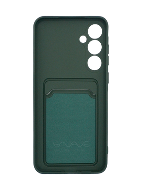 Силиконовый чехол WAVE Colorful Pocket для Samsung A55 dark green Full Camera