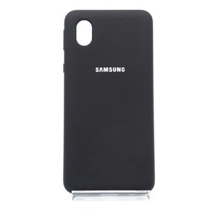 Силиконовый чехол Full Cover для Samsung A01 Core/M01 Core black