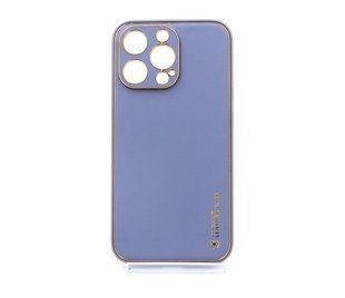 Чохол шкіра Xshield для iPhone 13 Pro lavander gray
