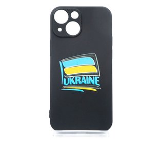 Силіконовий чохол MyPrint для iPhone 13 mini Epik Black TPU Full camera Прапорець