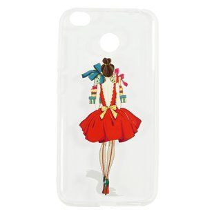 Силиконовый чехол для Xiaomi Redmi Note 4X girl with gifts