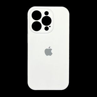 Силіконовий чохол Full Cover для iPhone 14 Pro white Full Camera