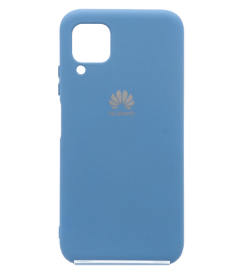 Силиконовый чехол Full Cover для Huawei P40 Lite navy blue my color