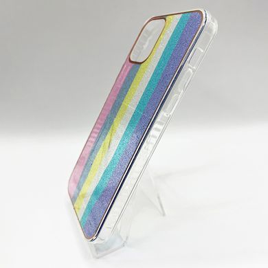 Накладка Rainbow Shine для iPhone 12/12Pro pink