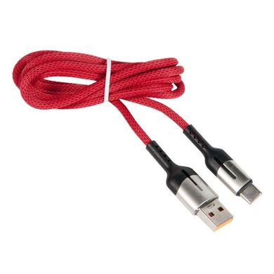 USB кабель HOCO U68 Gusto flash charging data cable 5A/1,2m. red