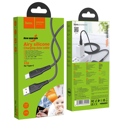 USB кабель Hoco X58 Type-C 3.0A 1m black