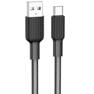 USB кабель Hoco X69 Jaeger USB to Type-C 1m black/white