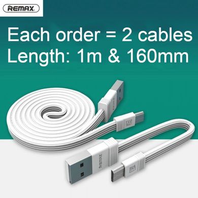 USB кабель Remax Tengy Series RC-062 micro (160mm/100mm) white
