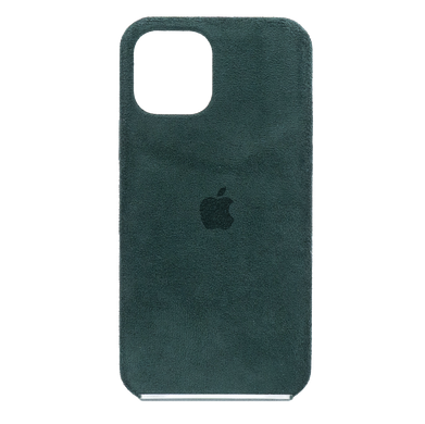 Силіконовий чохол ALCANTARA Full для iPhone 12/12 Pro green