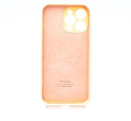 Силіконовий чохол Full Cover для iPhone 14 Pro Max cantaloupe Full Camera