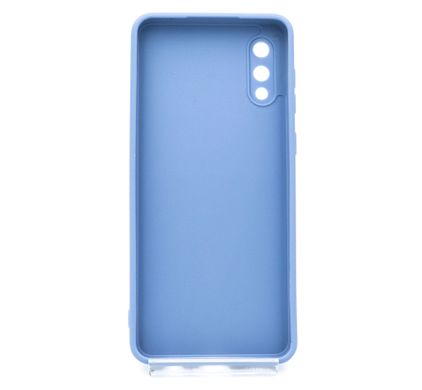 Силіконовий чохол Candy Full Camera для Samsung A02 mist blue