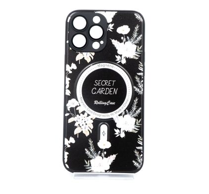 TPU+PC чохол Secret Garden with MagSafe для iPhone 13 Pro Max black
