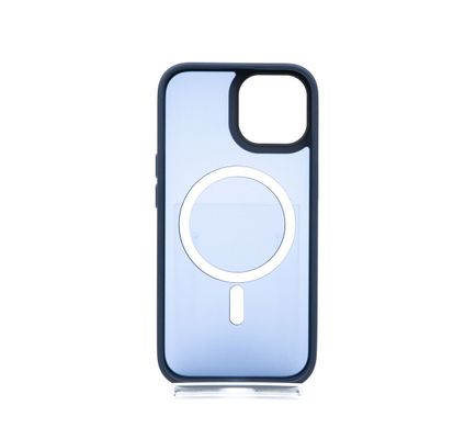 Чохол TPU+PC Metal Buttons with MagSafe Colorful для iPhone 15 Plus blue