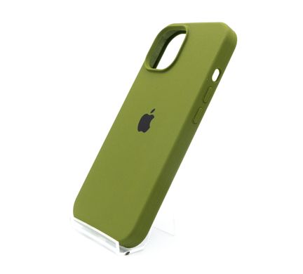 Силіконовий чохол Full Cover для iPhone 15 dark olive (virid)