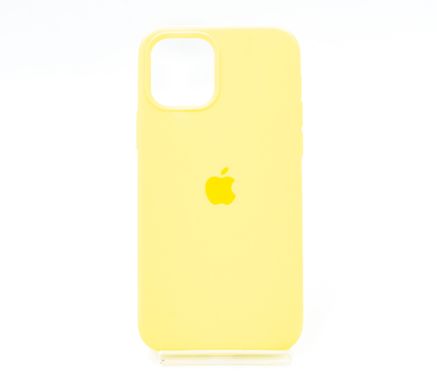 Силіконовий чохол Full Cover для iPhone 12/12 Pro bright yellow