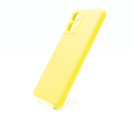 Силіконовий чохол Full Cover для Xiaomi Redmi Note 12 5G/Poco X5 5G yellow Full Camera без logo