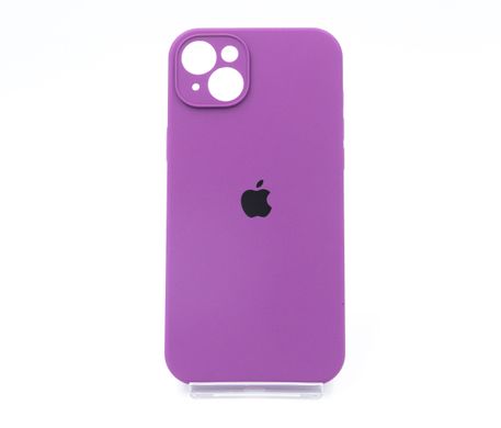 Силіконовий чохол Full Cover для iPhone 14 Plus grape Full Camera
