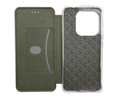 Чохол книжка Original шкіра для Xiaomi Redmi Note 14 4G marsala