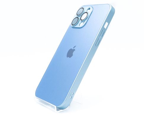 Чохол TPU+Glass sapphire matte case для iPhone 13 Pro Max sierra blue